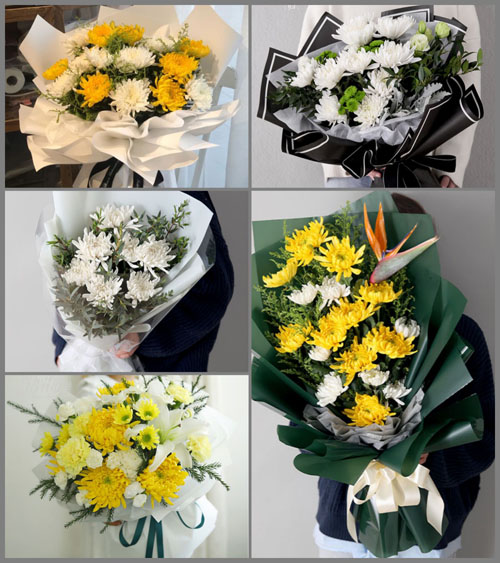上海奉贤区青村镇花角村白事花束代送
